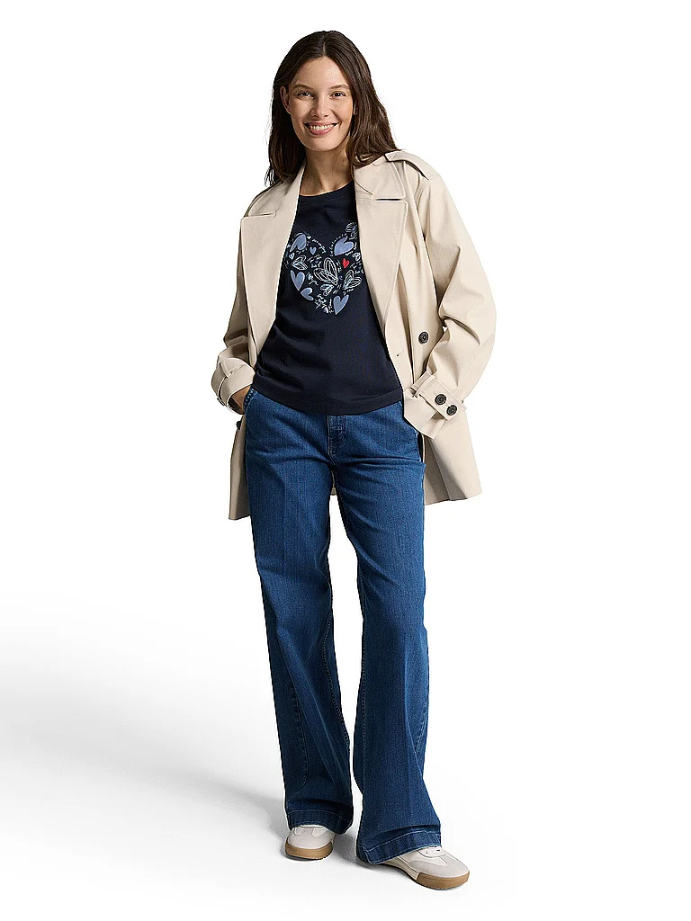 Tom Tailor T-shirt Bleu Foncé Taille L Femme 2